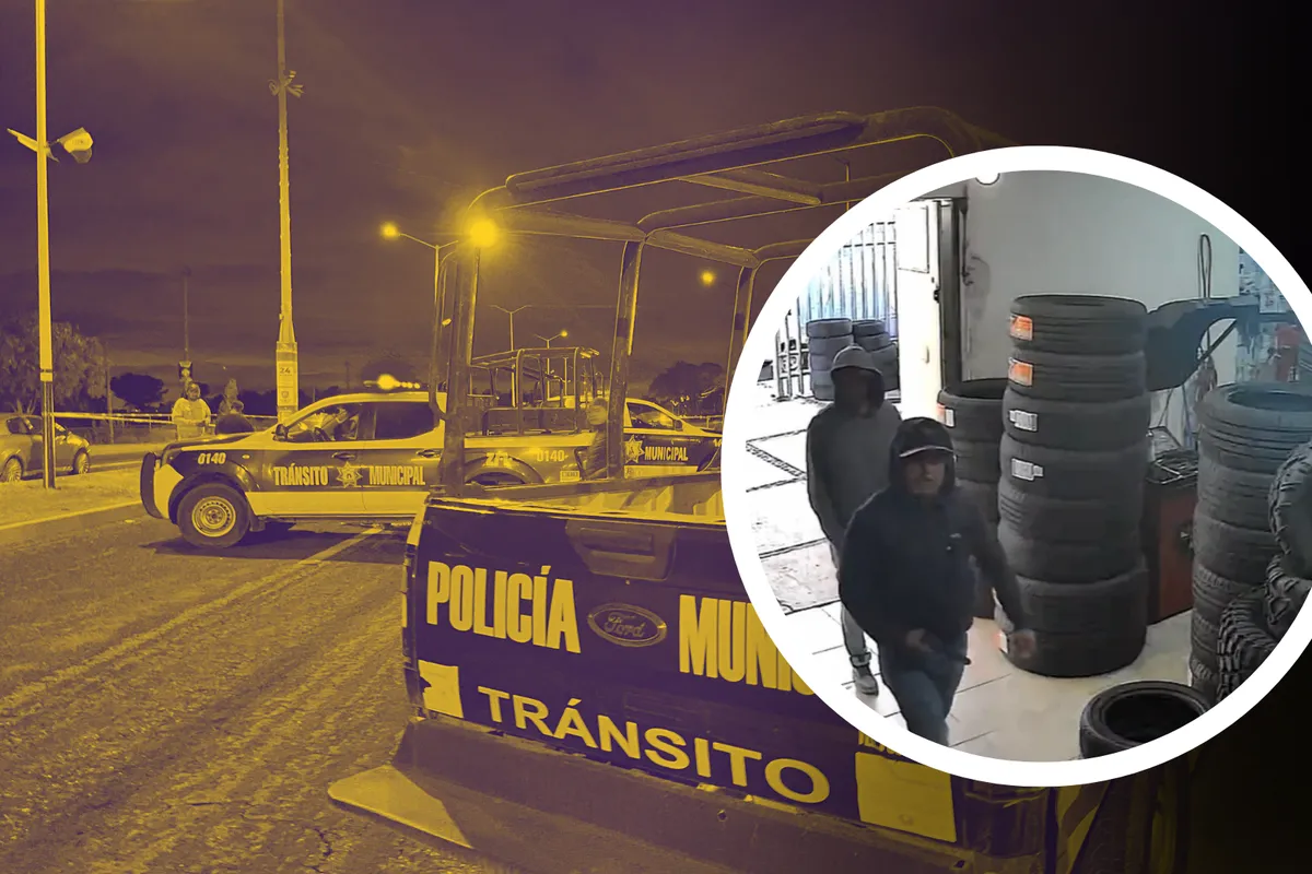 Así fue el asalto a una llantera en Mineral de la Reforma que terminó con un auto robado