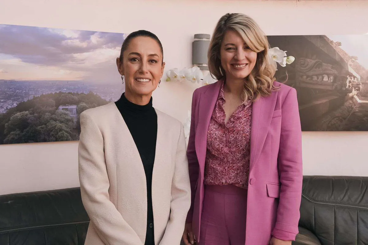 Sheinbaum se reúne con ministra de Asuntos Exteriores de Canadá, Mélanie Joly