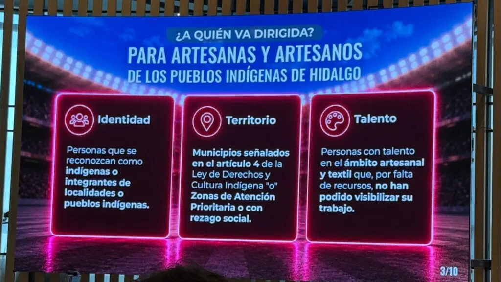 Lanzan “Impulso Indígena”, concurso para llevar el bordado hidalguense al Mundial 2026