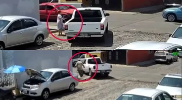 Hombre acosa a niña y la atropella; cámaras captan el momento y redes exigen justicia tras la fuga del agresor.