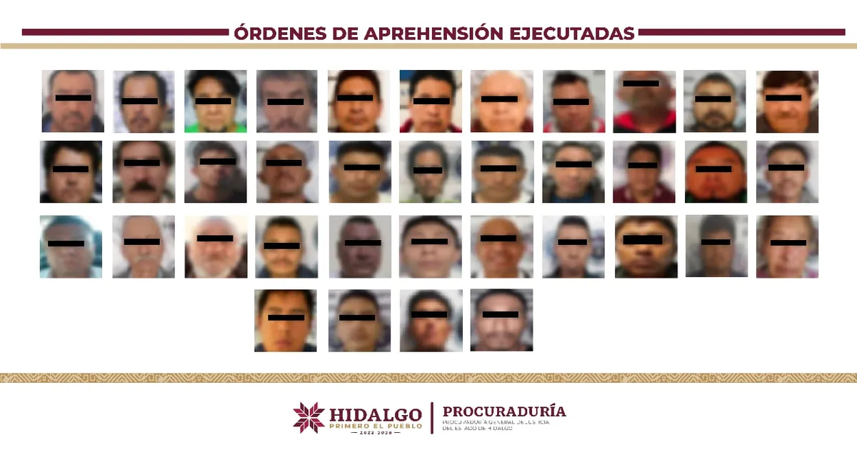 PGJEH logra 200 órdenes de aprehensión ejecutadas