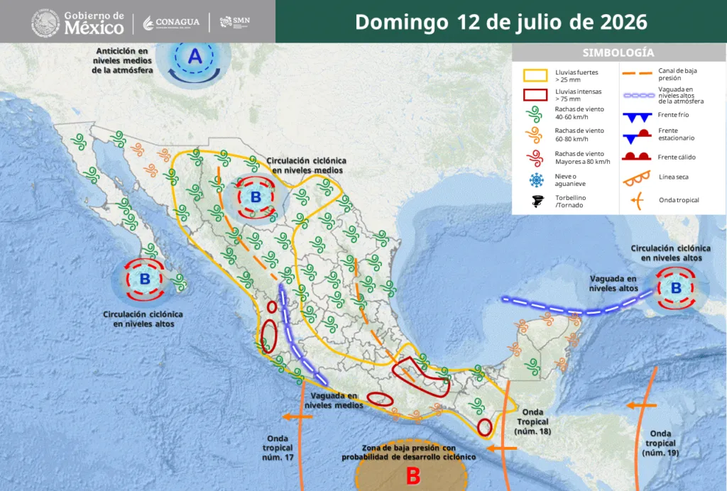 ¿Persiste Tormenta Negra en Hidalgo y CDMX? Aquí el pronóstico de clima: sábado 11 y domingo 12 de julio con lluvias intensas en México