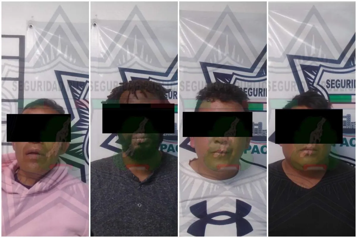 Pachuca: caen 4 presuntos ladrones, uno de nigeria y otro acusado de feminicidio