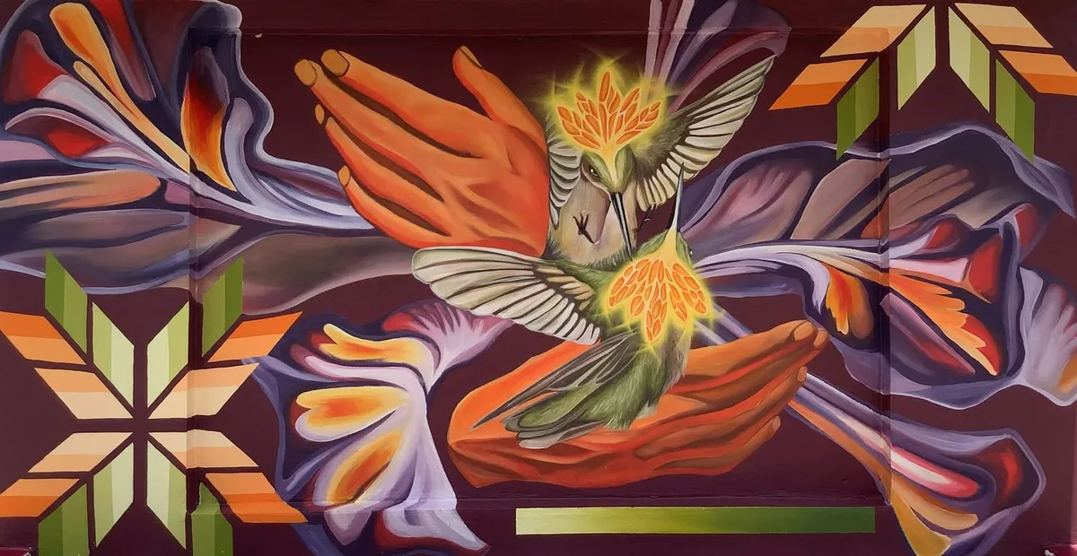 Inauguran mural “La danza de la vida” en Molango De Escamilla