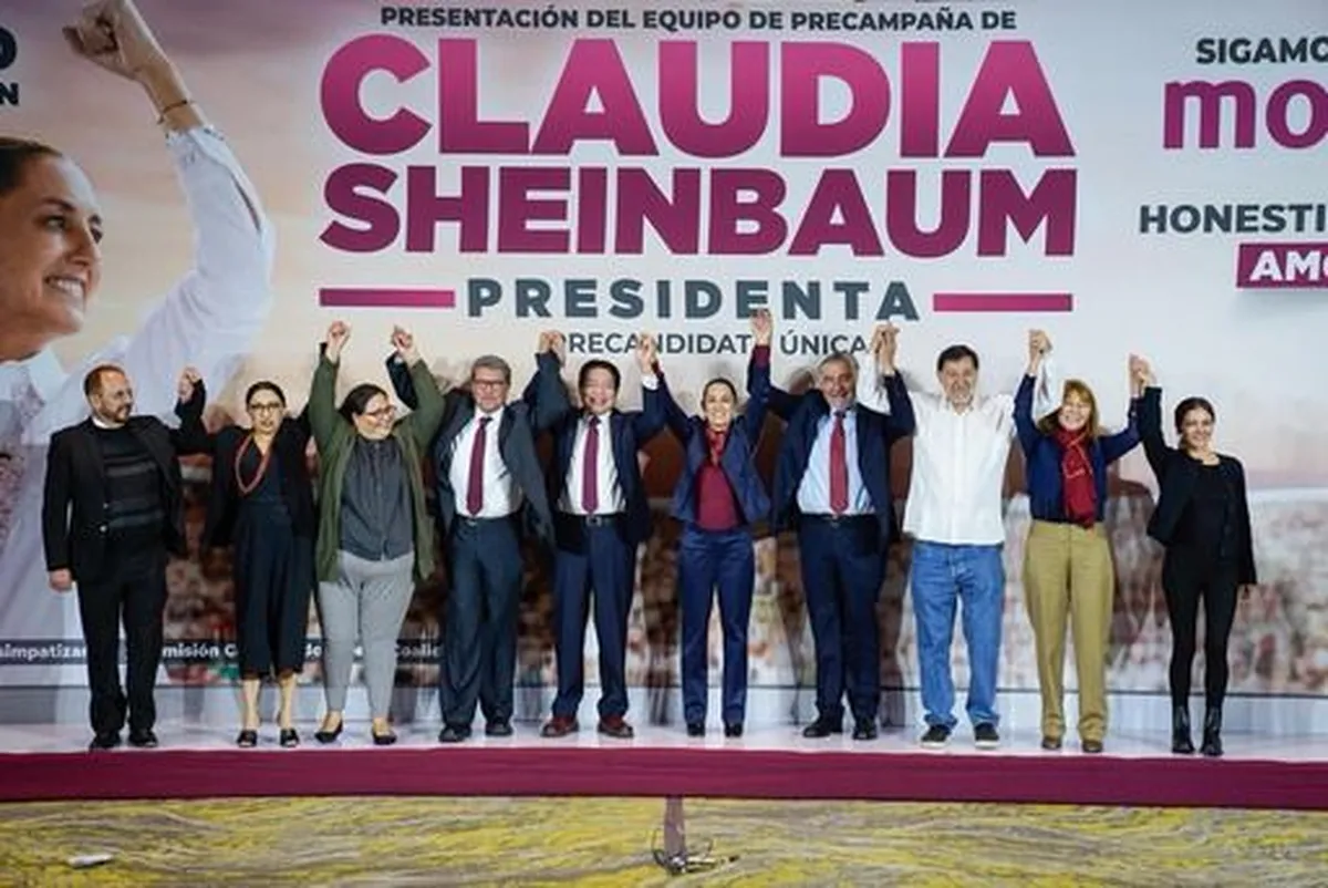 Claudia Sheinbaum presenta equipo de precampaña rumbo a la Presidencia