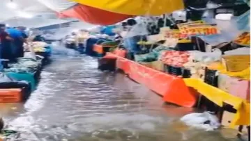 Fuertes lluvias provocan inundaciones y multiples afectaciones en Ixmiquilpan