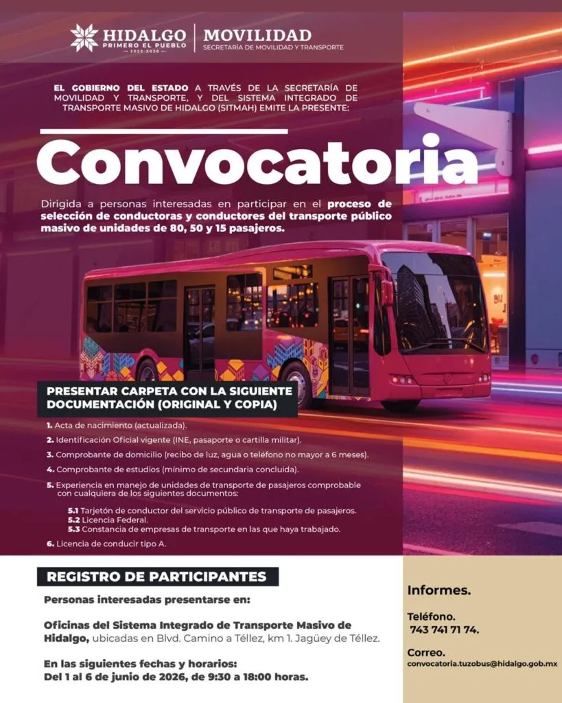 ¡Hay chamba! Lanzan convocatoria para ser conductor del Tuzobús: Conoce los requisitos
