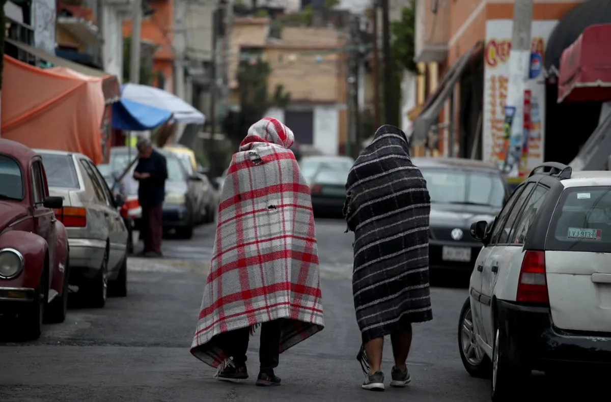 frente frio en hidalgo