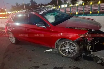 Conductor se accidenta en la carretera México–Pachuca