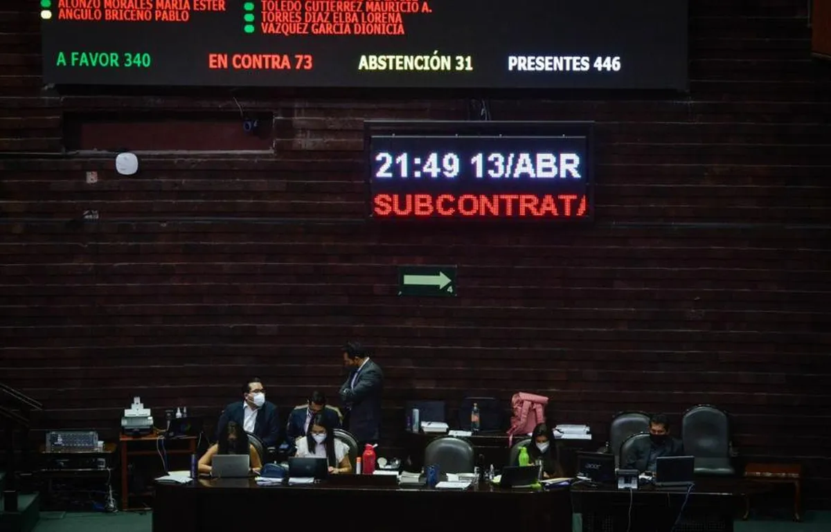 La Cámara de Diputados aprobó anoche, en lo general, la reforma que limita el ‘outsourcing’. Foto Cuartoscuro