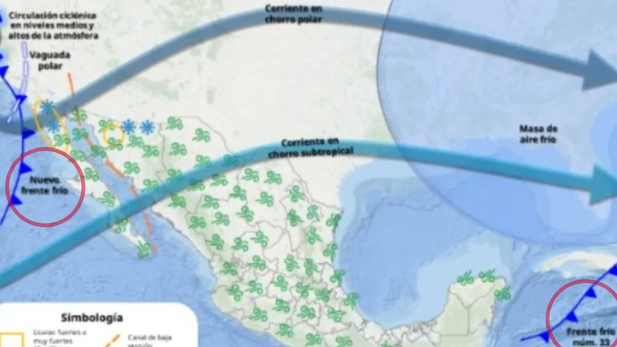 ¿Por qué se han registrado bajas temperaturas y dónde afectará el Frente Frío 34?