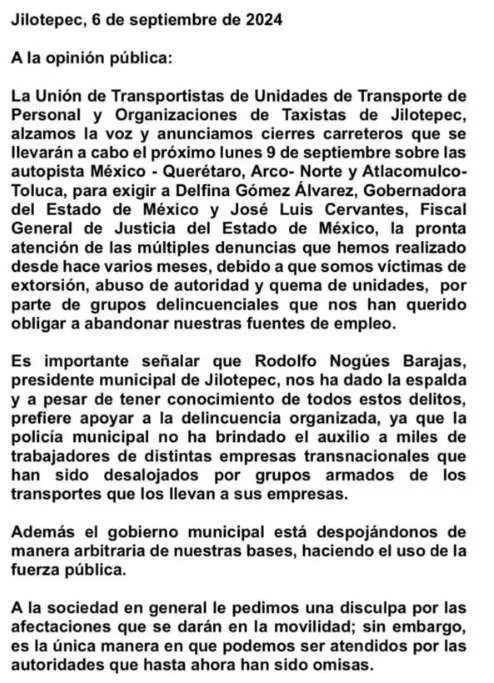 ¡Alerta Vial! Anuncian nuevo bloqueo en Arco Norte este lunes