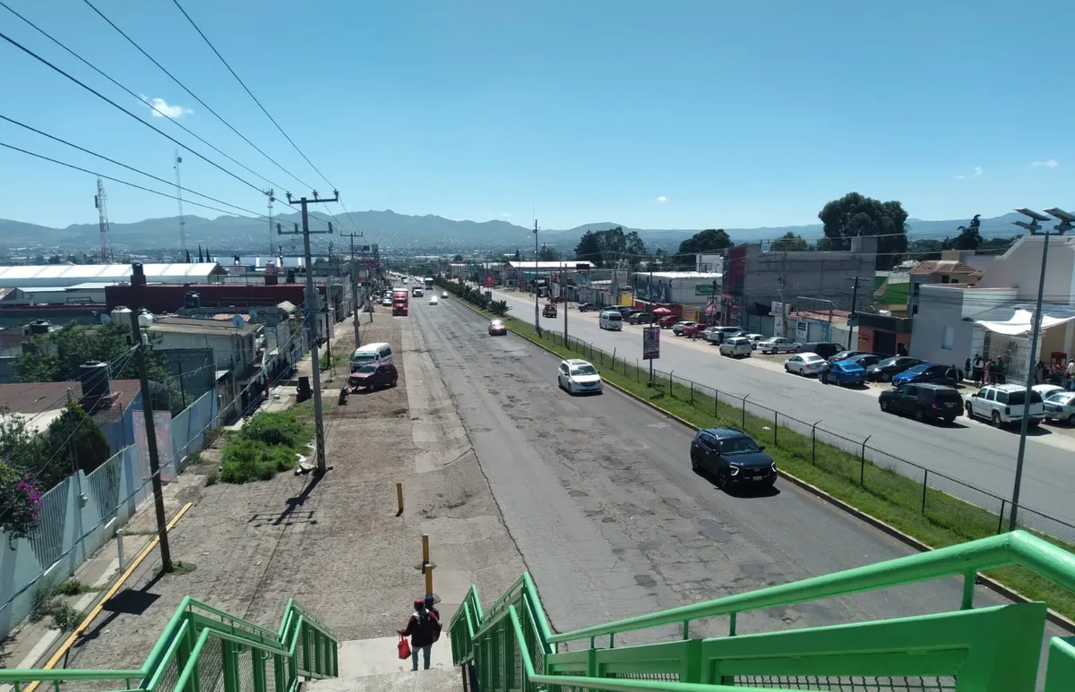 Carretera entre Tulancingo y Santiago Tulantepec