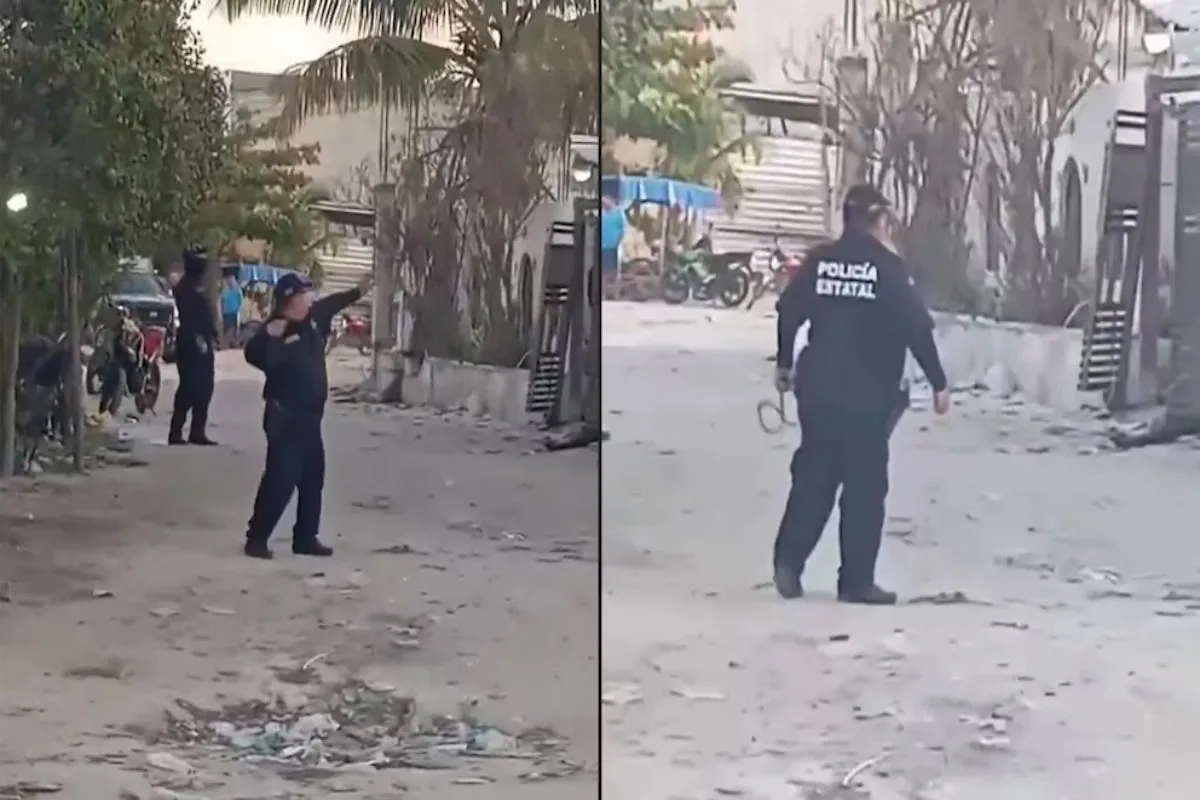 VIDEO | Policía detiene a ladrón con una resortera
