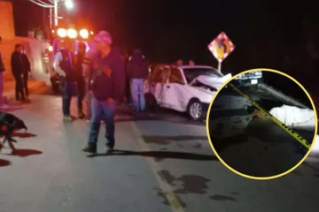 Ixmiquilpan: automóvil cae a canal y conductor pierde la vida