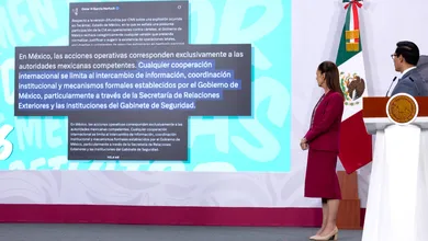 Claudia Sheinbaum desmintió versiones sobre operaciones de la CIA en México y defendió la soberanía nacional.