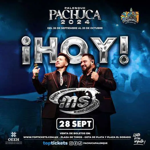 Feria de Pachuca 2024: ¿quién está HOY 28 de septiembre en el Teatro del Pueblo y el Palenque?