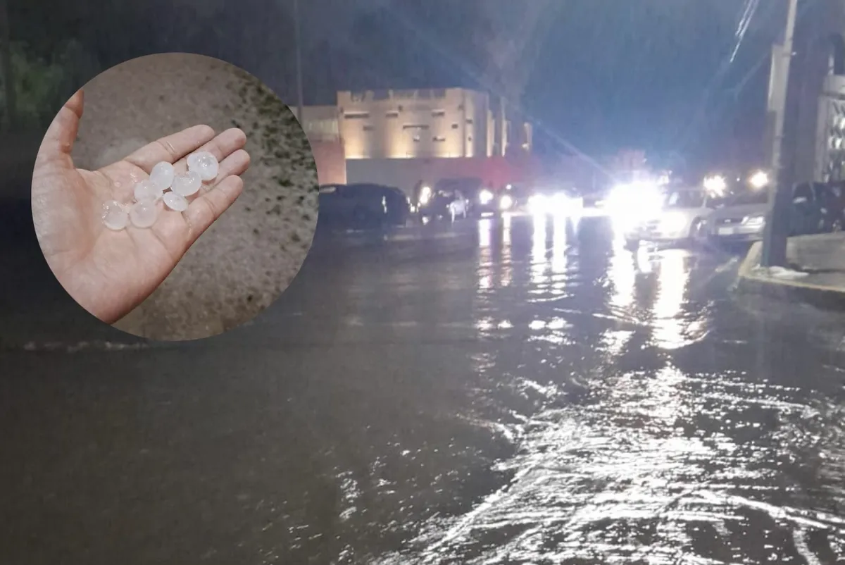 Lluvias y granizo en Pachuca: se desborda canal de Santa Julia