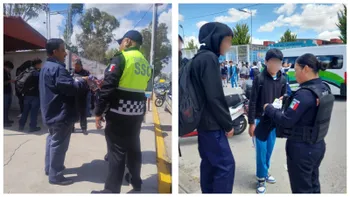 Operativo Escuela Segura en Tizayuca
