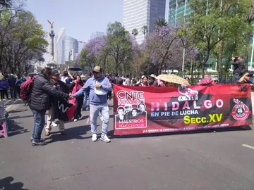 CNTE Hidalgo paro nacional El Mexe movilización