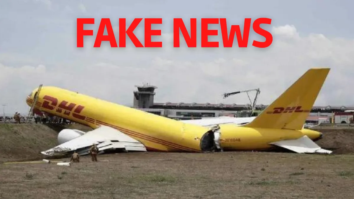 SUPUESTO ACCIDENTE DE AVIÓN  EN EL AIFA ES FALSO