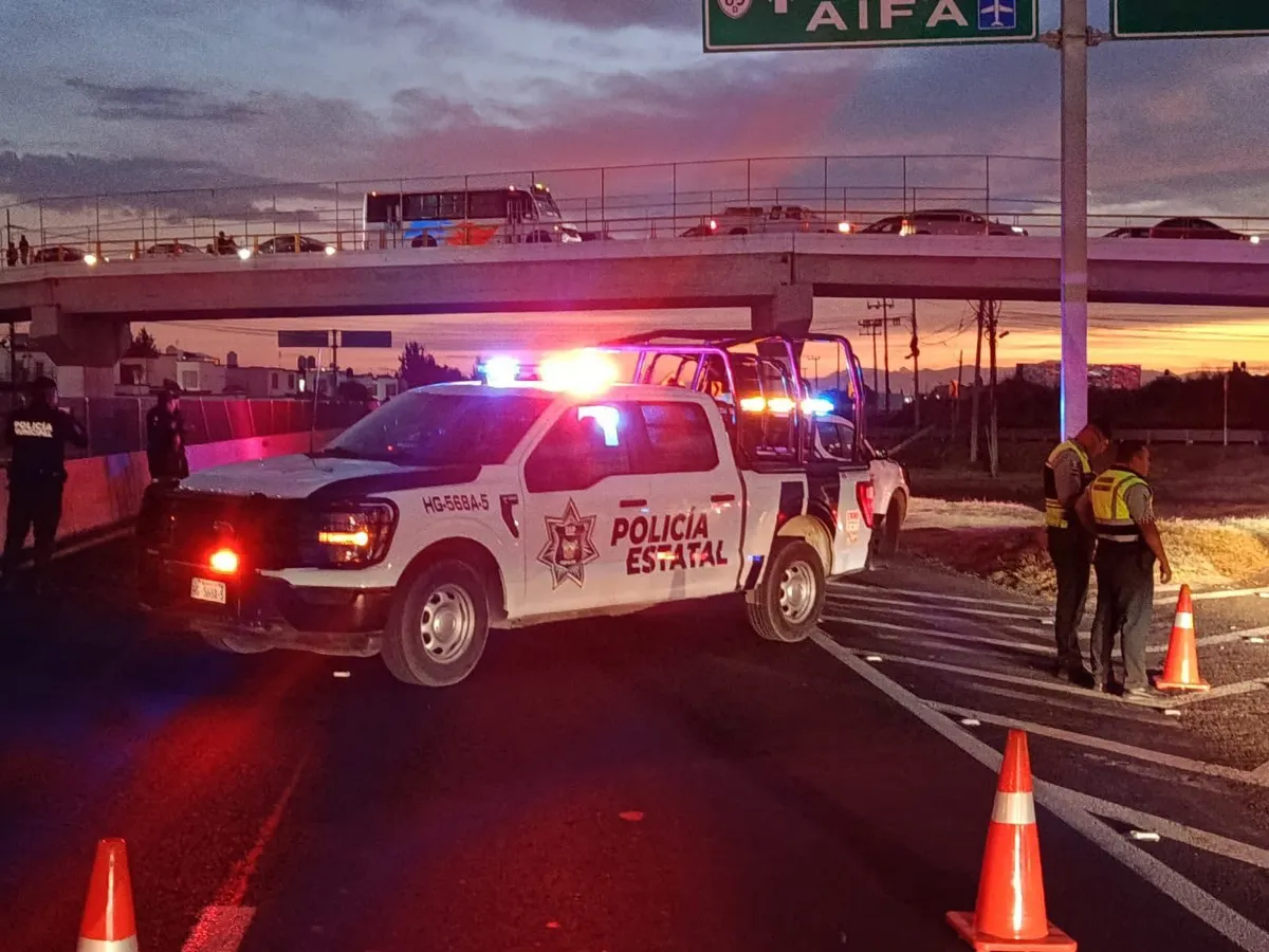 Cierre total en la México-Pachuca por fuga de gas