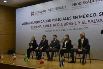 Comienza Visita de Agregados Policiales en México, sede Hidalgo