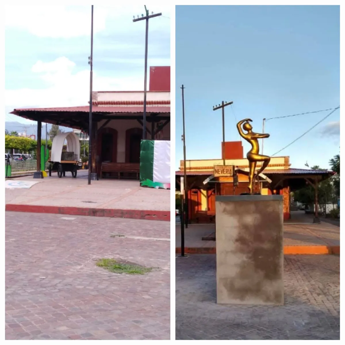 Escultura de la bailarina en Tulancingo