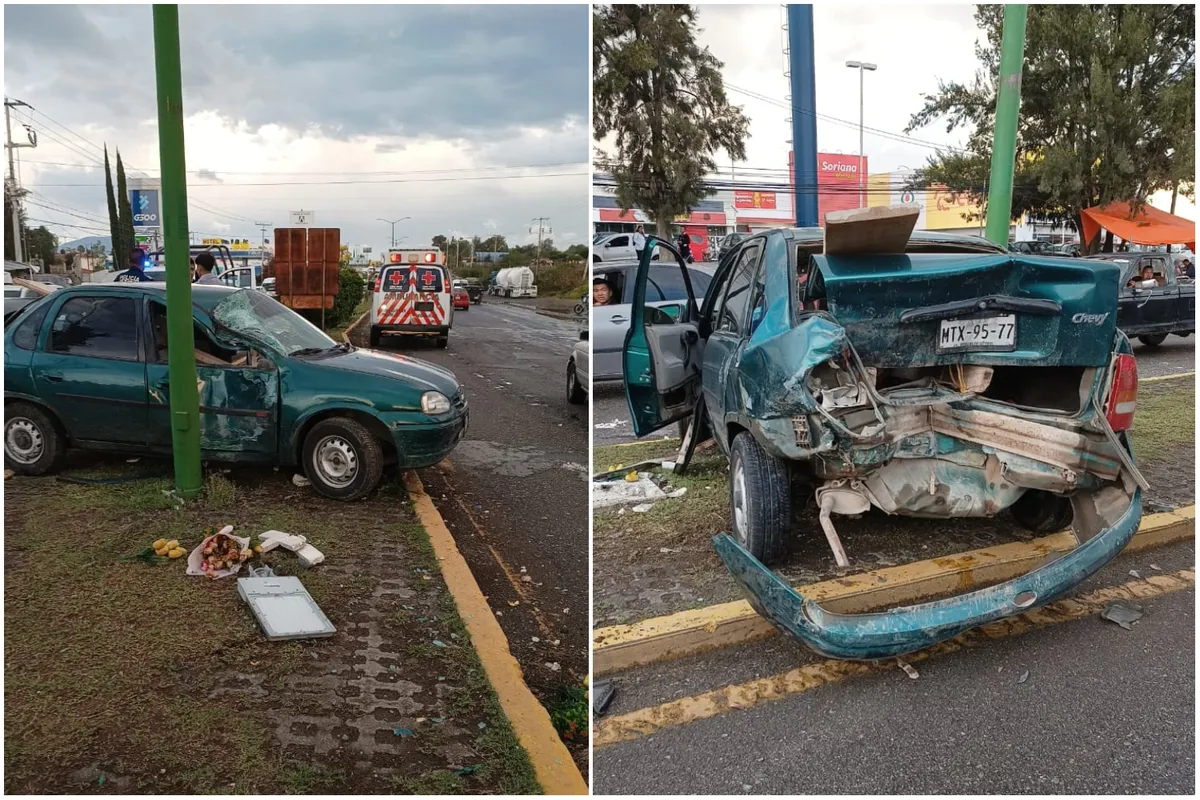 Accidente en la carretera México-Laredo deja dos lesionados
