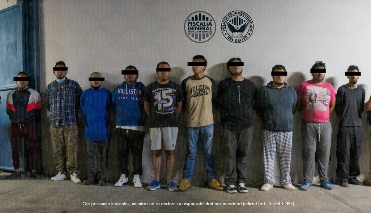 Detienen a 10 sujetos por presunta participación en riña en La Corregidora