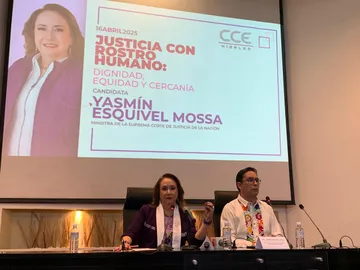 Yasmín Esquivel hace campaña en Hidalgo rumbo a la SCJN
