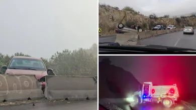 Tráfico y movilización de emergencia tras múltiples percances en el Corredor de la Montaña. Autoridades ya operan en la zona.