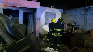 Incendio en vivienda de Mineral de la Reforma deja dos personas heridas