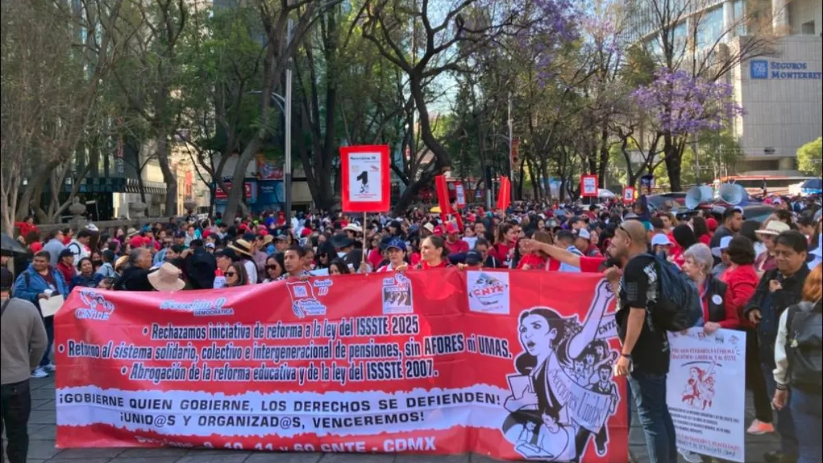 "Va a haber diálogo y se trabaja en otros temas con la mesa de diálogo con la CNTE y el SNTE”, dijo Sheinbaum sobre la reforma a la Ley del ISSSTE.