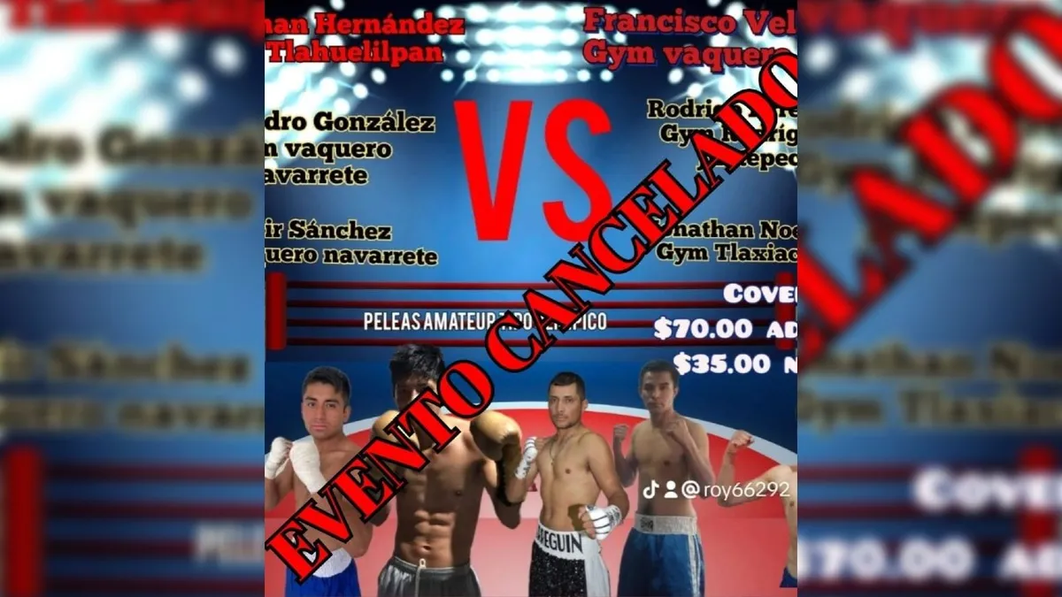 Tlahuelilpan: cancelan pelea de box en la feria del pueblo