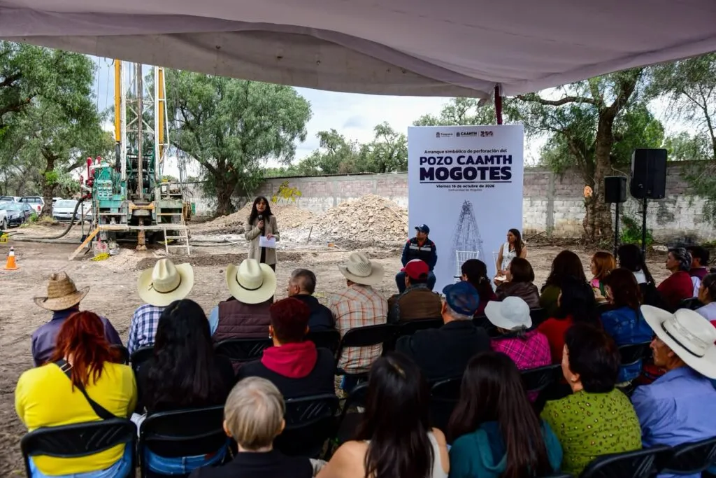 Tizayuca fortalece el suministro de agua con el pozo CAAMTH 2 Mogotes y salda adeudo histórico