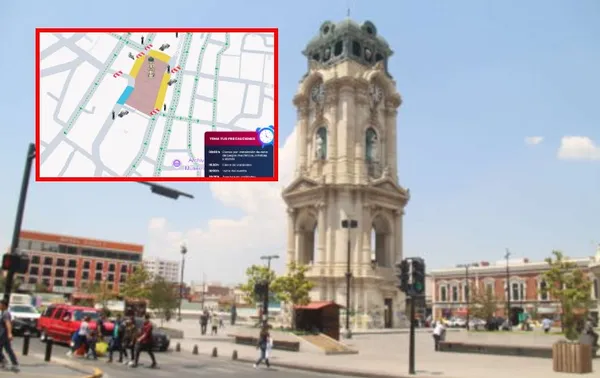 Cierre vial en Plaza Independencia