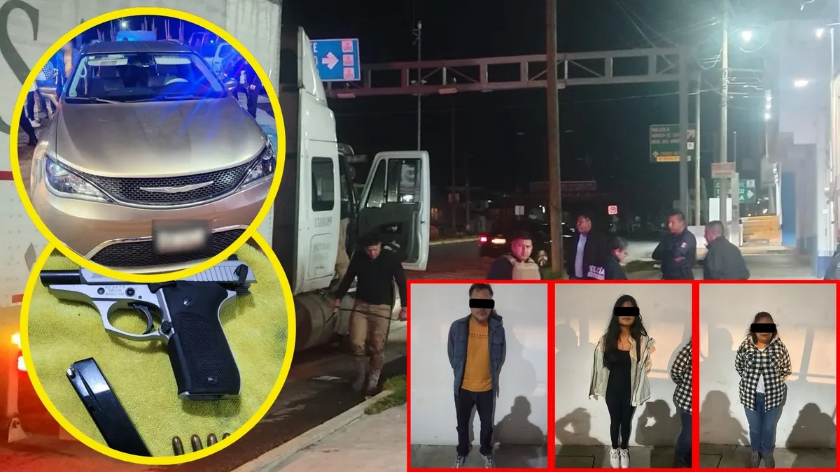 Detenidos en Mineral de la Reforma por armas y droga.