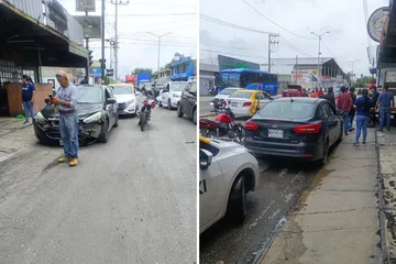 Otra vez Tizayuca. Dos jóvenes terminaron lesionados tras un accidente vial; testigos retuvieron al conductor hasta la llegada de autoridades.