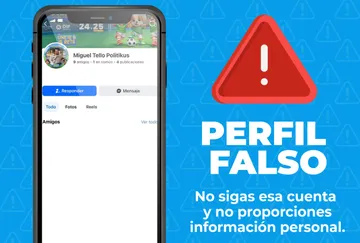 Alertan por perfil falso que suplanta a Miguel Tello y ofrece inversiones
