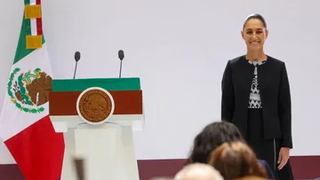 Claudia Sheinbaum durante su Primer Informe de Gobierno.