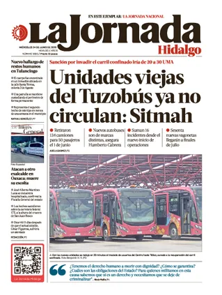 La Jornada Hidalgo | 24 de junio de 2026