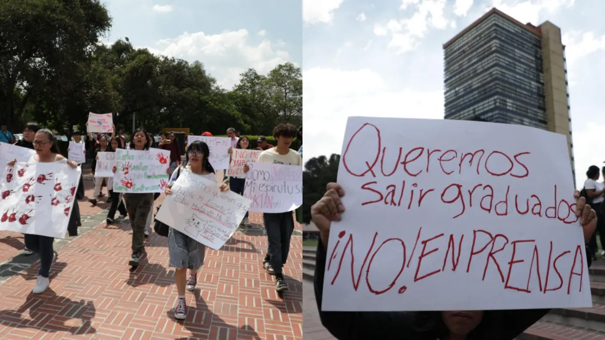 Flores y moños blancos en CCH Sur recuerdan a Jesús Israel, asesinado dentro del plantel.