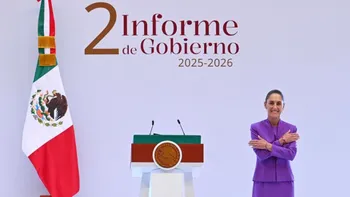 La presidenta Claudia Sheinbaum rindió su Segundo Informe de Gobierno desde Palacio Nacional.