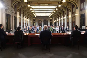 AMLO y gabinete social evalúan avances en obras y programas