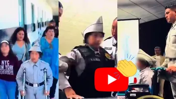 La pequeña Vicky participó en entrenamientos y manejo de drones durante su visita a la SSC capitalina.