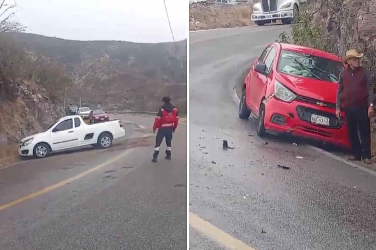 Accidente en la carretera Tasquillo-Zimapán provoca derrame de combustible