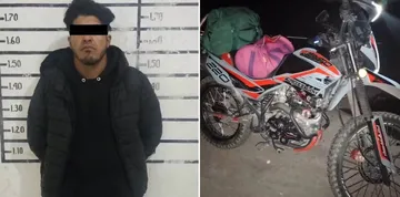Cae joven con motocicleta robada en Hidalgo; la detectaron por circular sin luces