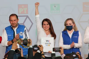 Carolina Viggiano se registró como candidata de Va por Hidalgo