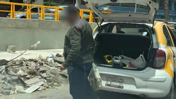 Taxi detenido
